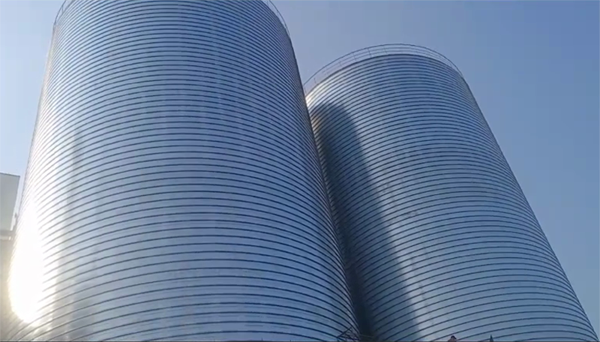 鄂尔多斯2座混凝土高架卷板仓